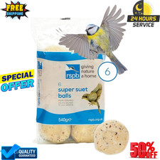 Fat Balls R.S.P.B. High Energy for Wild Birds 6pk
