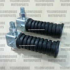 Universal Motorcycle Rear Pillion Footpegs Footrests Foot Pegs Rests 10mm Thread