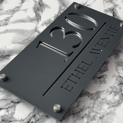 House number plaques - number,