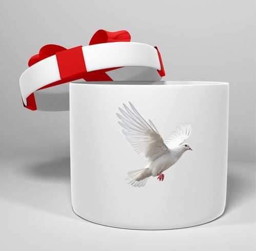 12x white pigeons tumbler wine - white,