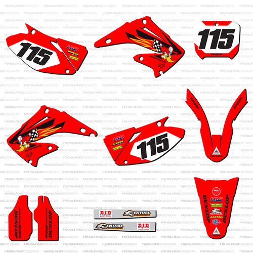 Motocross graphics kit for - motocross,