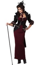 LADY OF THE MANOR GOTHIC VICTORIAN STEAMPUNK ADULT WOMENS HALLOWEEN COSTUME