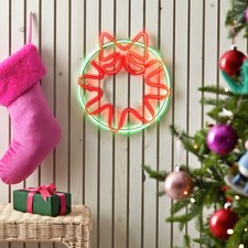 Habitat Neon Effect Wreath