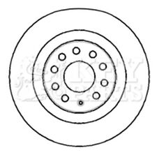 2x Brake Discs Vented For Seat