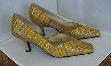 Magrit Fawn Multi Suede All Leather Court Shoes Size 36.5 UK 3.5