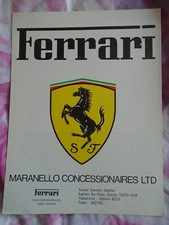Ferrari Maranello Concessionaires range brochure undated BB, 308 GTB, 365 GT4