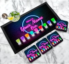 Personalised Cocktail Bar Mat