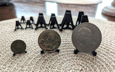 x60 Coin Display Stands 3D Printed 3 Sizes