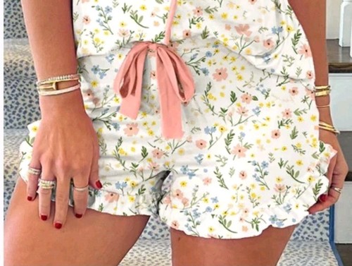 Ruffled tie waist - waist, sleep