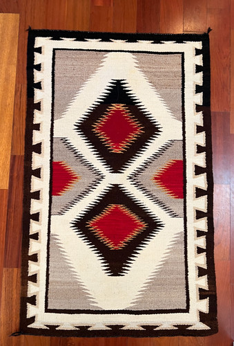 Vintage navajo hand woven rug - navajo,