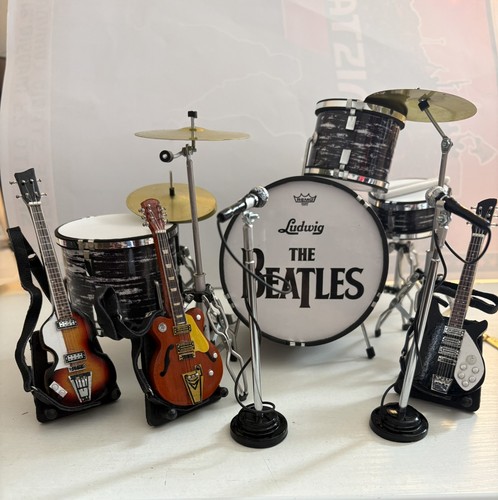Beatles miniature drums with - beatles,