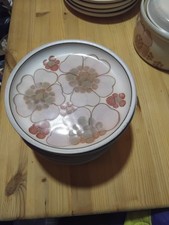 DENBY Gypsy Rose Dessert Tea Side Plate Dusky Pink Floral