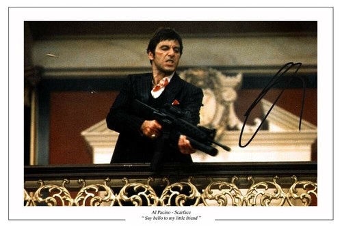 Pacino with gun scarface - gun,