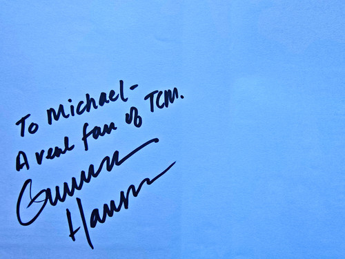Gunner hanson hand signed - gunner,