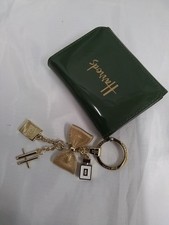 Harrods Green Wallet with Gold