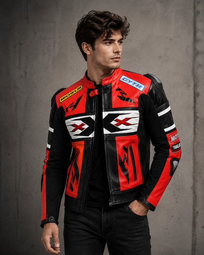 Men two tone red - men's, black