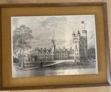 Vintage Balmoral Castle Etched