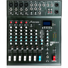 Studiomaster CLUB XS 8+ 8 Channel Mixer USB SD BT Playback DJ for Karaoke & PA