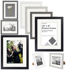 8x10 Photo Frame with Card Mount 10x8 Picture Frame Photo Frames 8" x 10" Frames