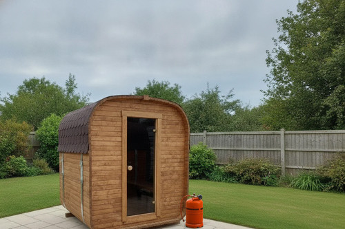 Outdoor cube sauna gas - cube, 1.8m