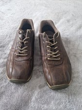 Caterpillar Men's Brown Leather Flex Tech casual shoes Size 10 EU 44