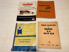 Vintage Agricultural Machinery Guides. Baler, Combine Harvester, Tractor.