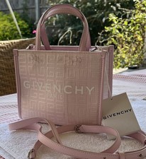 Givenchy Pale Pink G-Tote Mini Bag  Adjustable Removable Leather Shoulder Strap