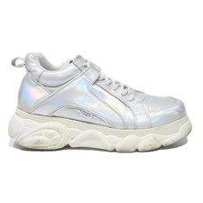 BUFFALO Classic Chunky Womens Trainers White Synthetic UK 7 Platform Chunky Sole