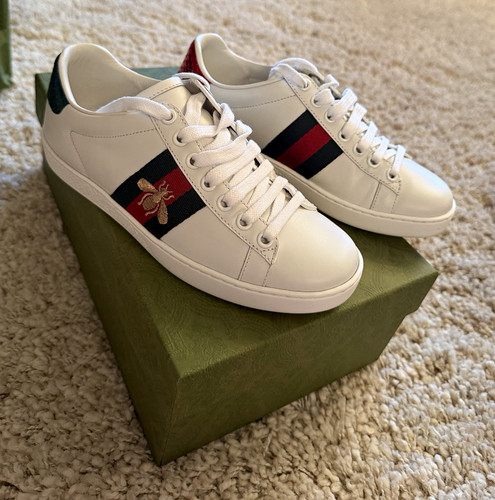 Gucci ace white leather low - ace,