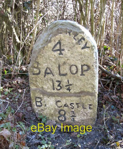 Photo 6x4 salop milestone - photo,