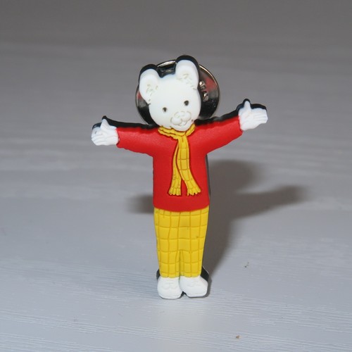 Rupert bear pin - bear, vintage