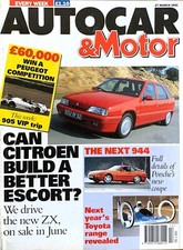 AUTOCAR MAGAZINE 27-MAR-91 -