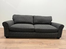 Lisbon Fabric Sofa – 4 Seater in Charcoal