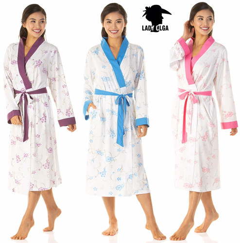 Ladies floral jersey dressing - floral,