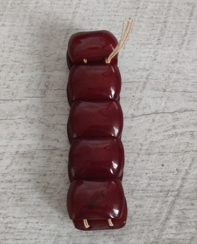 Cherry amber bakelite - cherry, bracelet