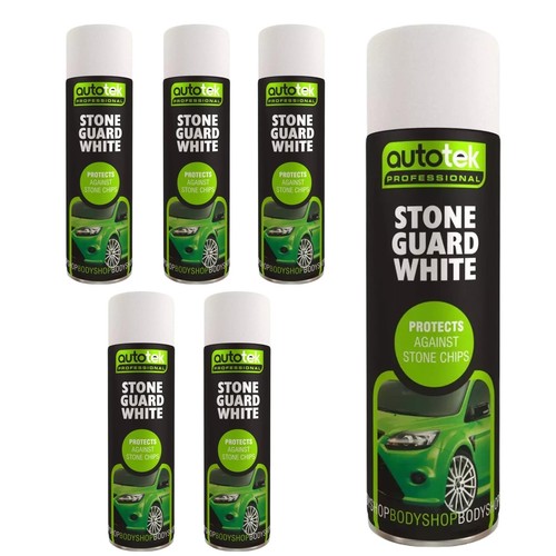 Autotek white stone guard - white,