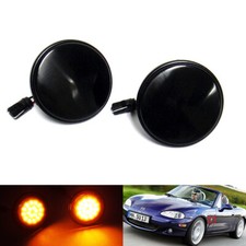 2x Black Side Indicator LED