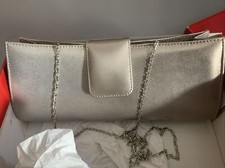 Ladies Wedding/party  Bag To Match Shoes Im AlsoSelling Storm pewter/Pearl Cream