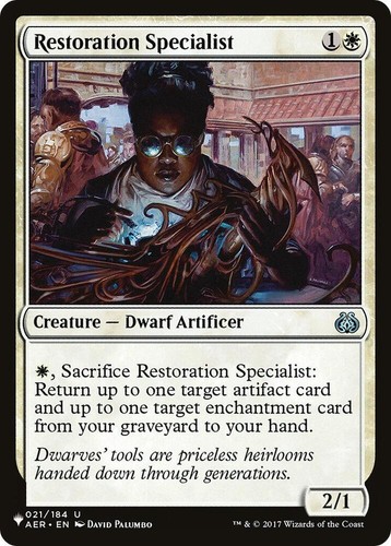 Restoration specialist list - restoration, lp