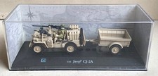 CARARAMA - 1:43 scale - WW2 British Desert SAS CJ-2A JEEP & TRAILER - MIB