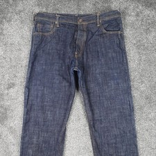 Evisu Selvedge Jeans Blue Size 40 W40 L33 Men's Raw Denim Japanese Made