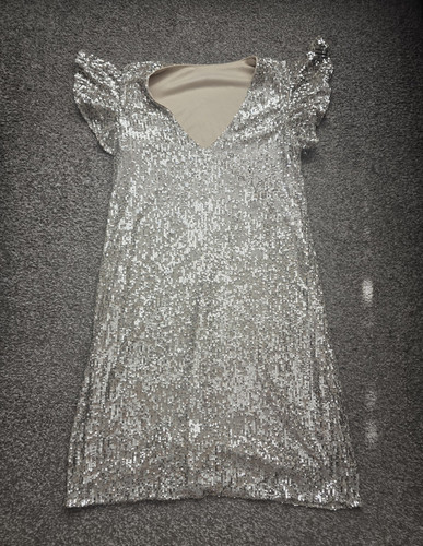Silver gold sequin - silver/gold, shift