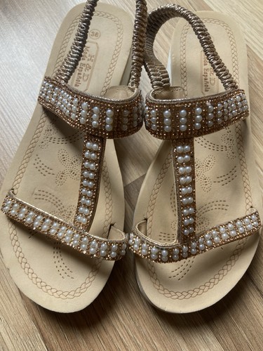 Sandles diamonte pearl - sandles,