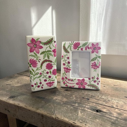 Ceramic vase and photo - ceramic,