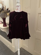 Burgundy Velvet Floaty Biba