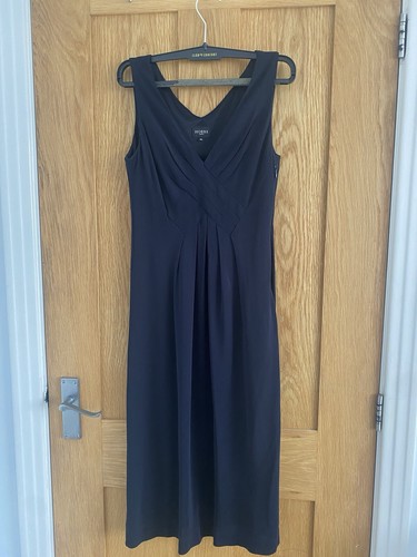 Hobbs navy dress midi - navy, 10
