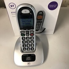 BT 4000 Big Button Dect Phone - Black/Silver