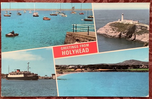Holyhead multi view postcard - view,