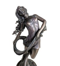 Veronese Cold Cast Resin Bronze Finished Art Nouveau Figurine 12"