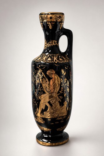 Vintage greek vase 24k gold - vintage,